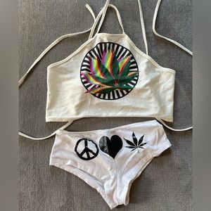 Mary-Jane tie top and undies